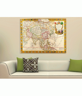 Tablou canvas Old Map-33